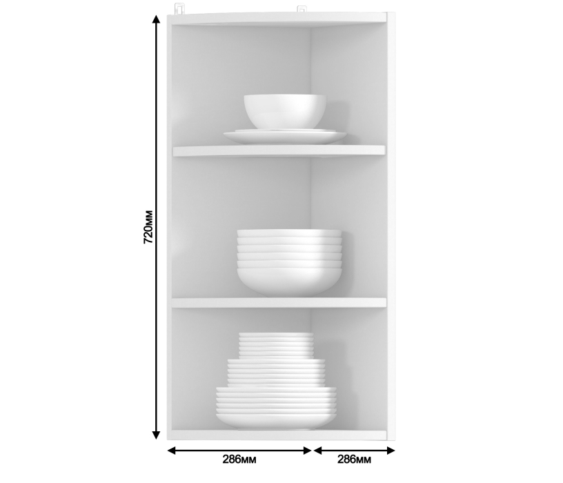 Корпус, Полка торцевая Регина РПТ-30 Белый