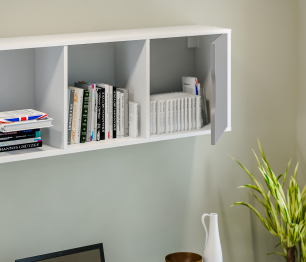 Полка Mika / Мика СБ-3279 Белый/Серый