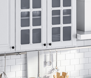 Кухонный гарнитур Регина Белый / МДФ Белый матовый 2,4 м