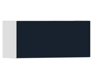 Регина РП-280 Полка Белый/МДФ Квадро Синий