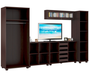 Комплект L-3560 cо шкафами Верди Махагон