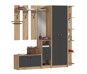 Прихожая Сидней Дуб дикий/Диамант серый