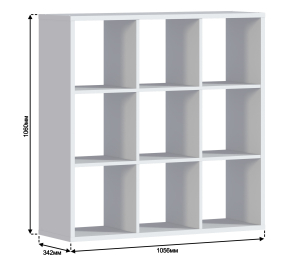 Стеллаж Кито СБ-3243 Белый
