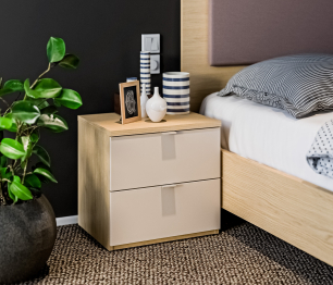 Афина Спальня Дуб Винченца/Кашемир серый