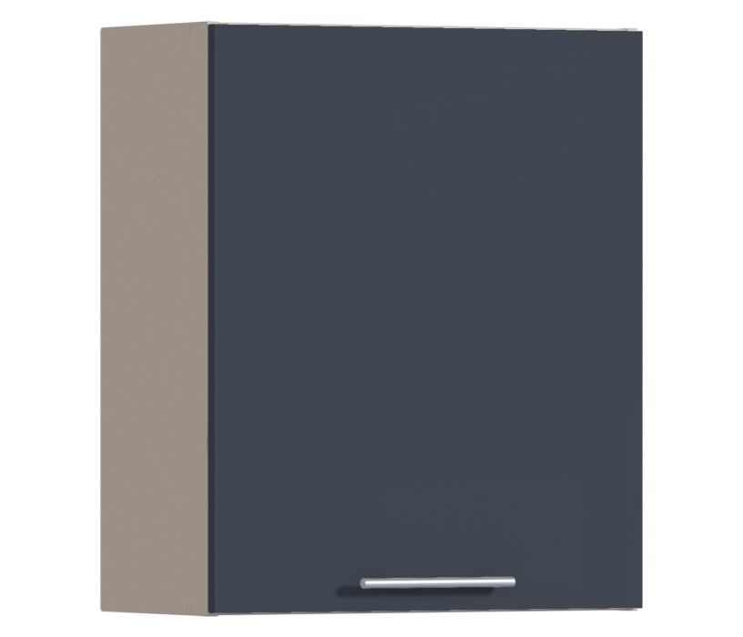 Эстель, Регина РП-60 Полка Песочный/МДФ Графит глянец