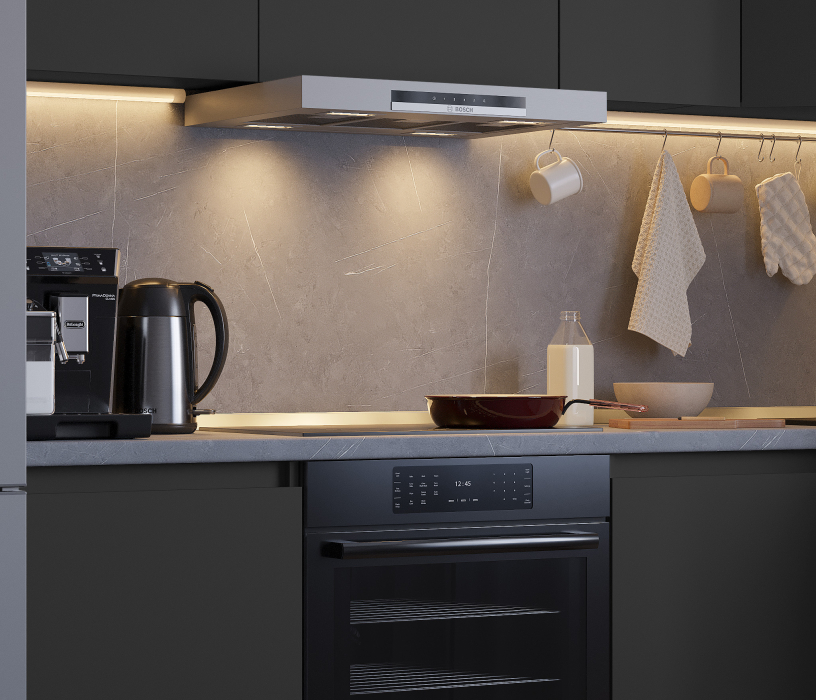 Кухонные гарнитуры, Кухонный гарнитур Леон угловой 210х100 см, диамант серый