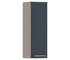 Эстель, Регина РП-130 Полка Песочный/МДФ Графит глянец