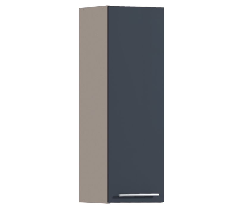 Эстель, Регина РП-130 Полка Песочный/МДФ Графит глянец