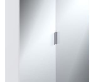 Мальта СБ-3263 Шкаф 2 дверный Белый с зеркальным фасадом