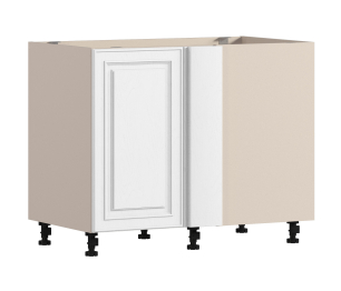 Регина РСП/1-100 Шкаф-Стол приставной с фасадом шириной 40 см Песочный/МДФ Классика белый