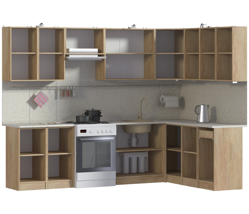 Кухонные гарнитуры, Кухня угловая Ангелина Классик 280*180 см.