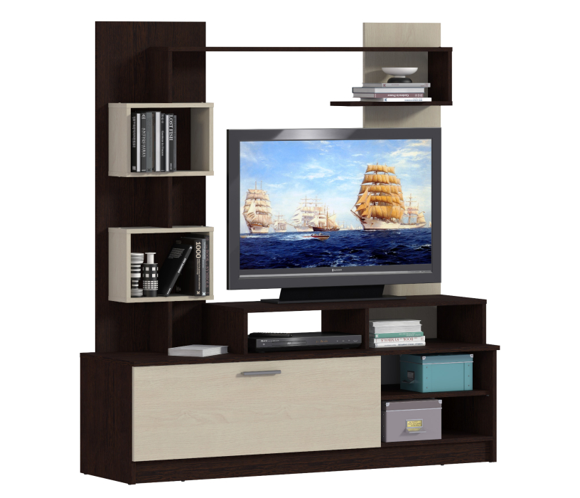 Стенки для гостиной, Интеро СБ-2741 Стенка Венге/Дуб Кремона