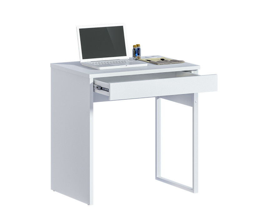 Прямые компьютерные столы, Стол Мика СБ-3308 Белый
