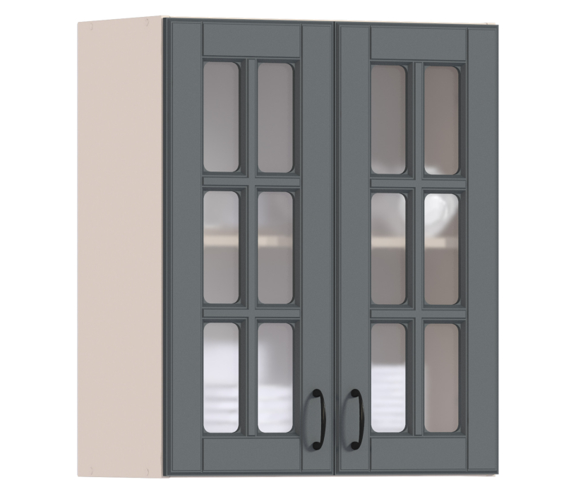 Регина, Регина шкаф навесной со стеклом 2 дв 60х72 см