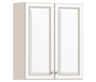 Регина РП-180 Полка с двумя фасадами Песочный/фасад Белое золото