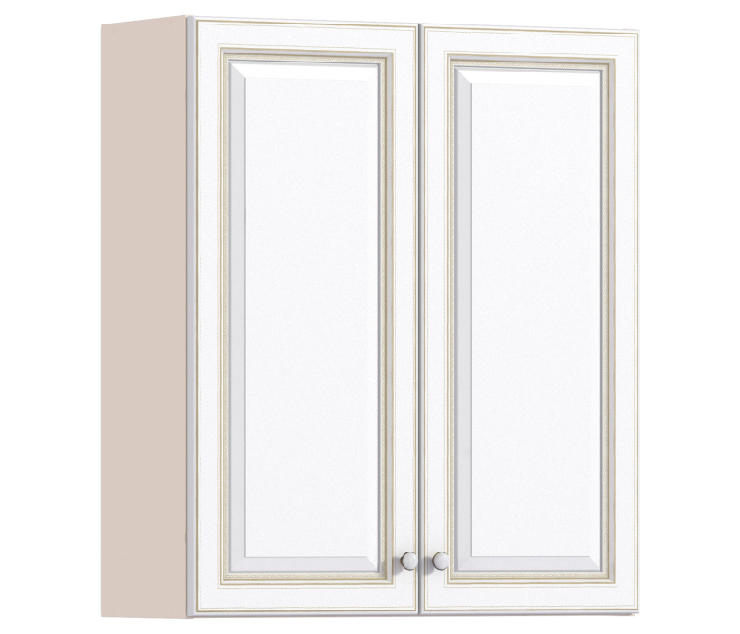 , Регина РП-180 Полка с двумя фасадами Песочный/фасад Белое золото