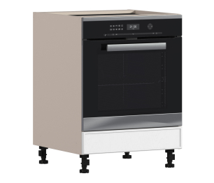 Регина РСД-1-60 Шкаф-Стол под духовку Песочный/МДФ Классика белый