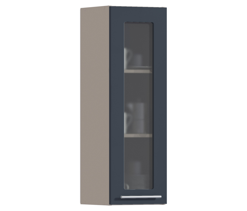 Эстель, Эстель шкаф навесной со стеклом 1 дв 30х92 см