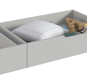 Ящик для кровати Милан СБ-3298 Серый