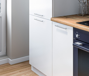 Кухонный гарнитур Регина Белый/Анна МДФ Белый глянец 2,6 м