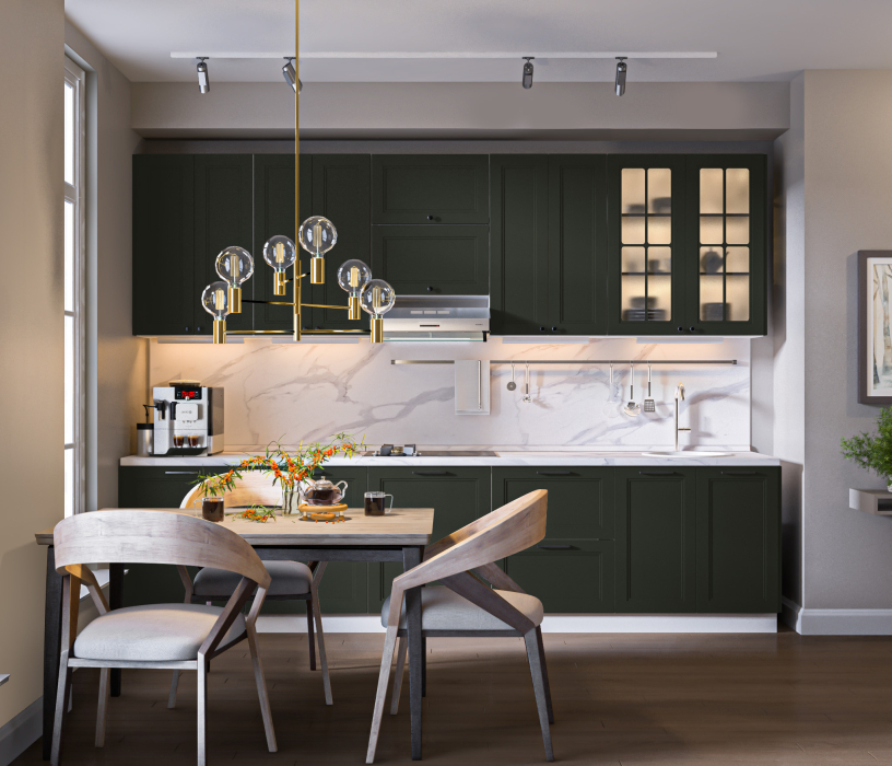 MODERN, Регина РП-345 Пенал Песочный/МДФ MODERN Олива