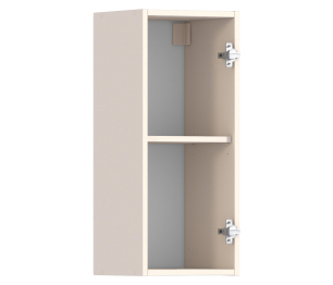 Полка с витриной Регина Песочный Дуб Сантана Светлый  300