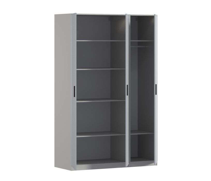 Для одежды, Шкаф трехдверный Макс 1500 мм, вариант №3 (ЛДСП/МДФ)