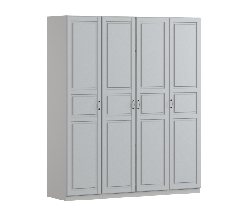 Для одежды, Шкаф четырехдверный Макс 2000 мм, вариант №1 (ЛДСП/МДФ)