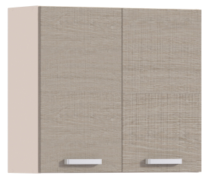 Полка с 2-мя фасадами Регина Песочный Дуб Сантана Светлый  800