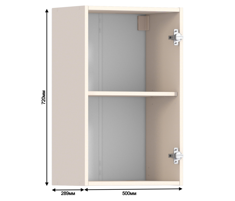 , Регина РП-45 Полка Песочный/МДФ Бежевый Лев
