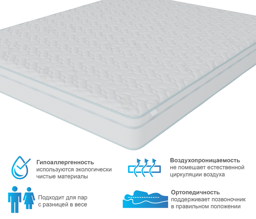 Другие размеры, Матрас Корсика-Зодиак в чехле Cooler 800х1900