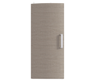 Полка торцевая с гнутым фасадом Регина 926 Песочный Дуб Сантана Светлый