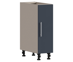 Регина РС-25 Шкаф-стол Песочный/МДФ Графит глянец