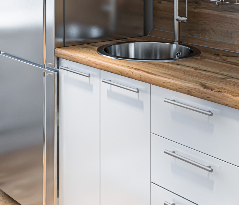 Кухонные гарнитуры, Кухонный гарнитур Регина Белый/Анна МДФ Белый глянец 1,5 м