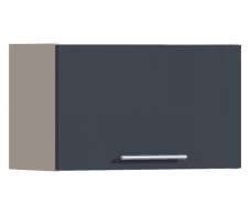 Эстель, Регина РП-260 Полка Песочный/МДФ Графит глянец