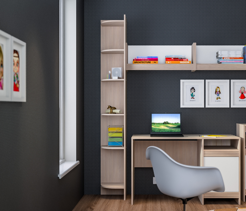 Стеллажи, Стеллаж торцевой Дакота СБ-2085 Сосна