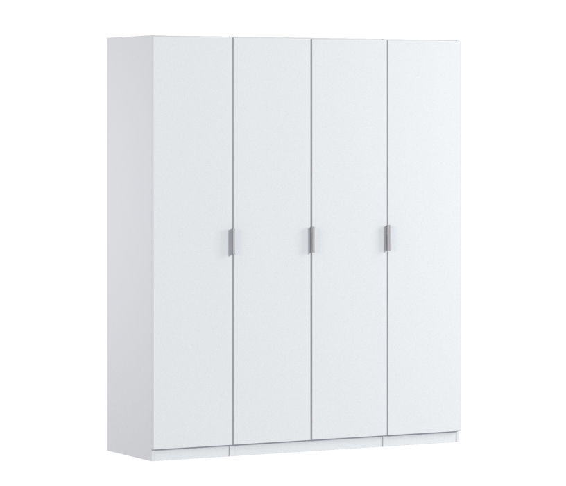 Для одежды, Шкаф четырехдверный Макс 2000 мм, вариант №1 (ЛДСП/МДФ)