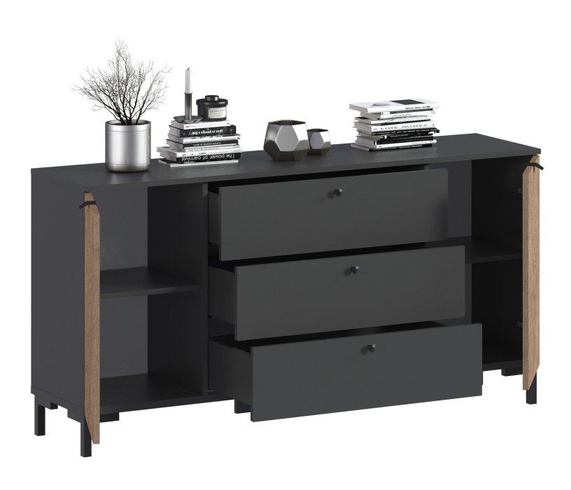 Комоды, Комод Тренд СБ-3443 3 ящика, 2 двери