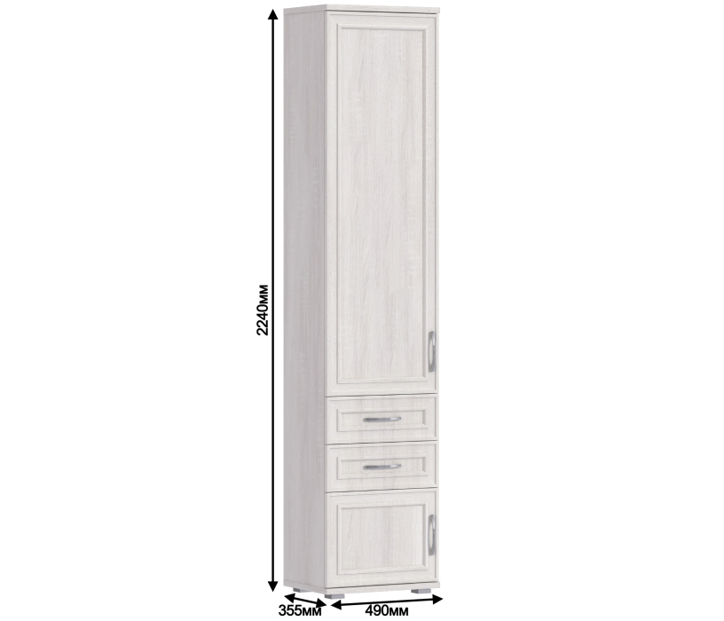 Для одежды, Шкаф с ящиками Флоренция СБ-2396