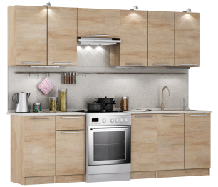 Кухня Ангелина Классик Дуб Сонома 2,6 м