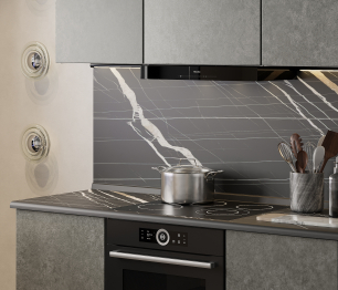 Кухонный гарнитур Регина Белый/МДФ Бетон серый 2,5х2 м