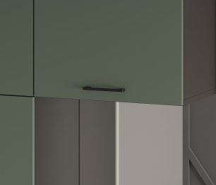 Прихожая Тренд с рейками Диамант серый/Белла Камыш