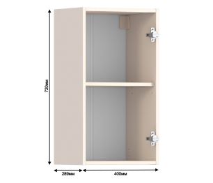 Регина РП-40 Полка Песочный/МДФ Бежевый Лев