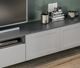 Гостиная Тренд Диамант серый/МДФ Modern Светло-серый