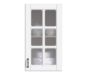 Регина шкаф навесной со стеклом 1 дв 40х72 см