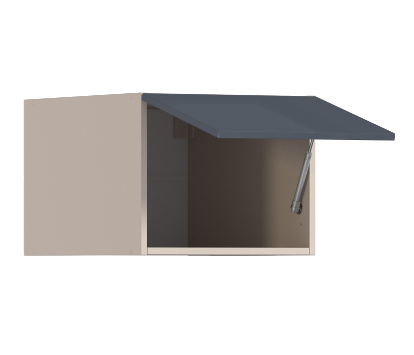 , Регина РПГ-245 Полка Песочный/МДФ Графит глянец