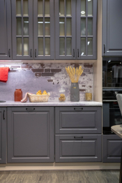 Кухонный гарнитур Регина 2,4м Серый матовый