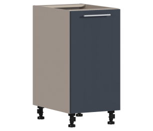 Регина РС-40 Шкаф-стол Песочный/МДФ Графит глянец