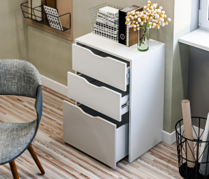 Комод Mika / Мика СБ-3283 Белый/Белый,Серый