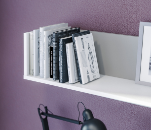 Полка Mika / Мика СБ-3285 Белый,Серый